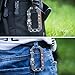 WINGOO Stainless Steel Key Chain Quickdraw Carabiner Anti-lost Key Chain Climbing Carabiner Backpack Buckle(Orange)