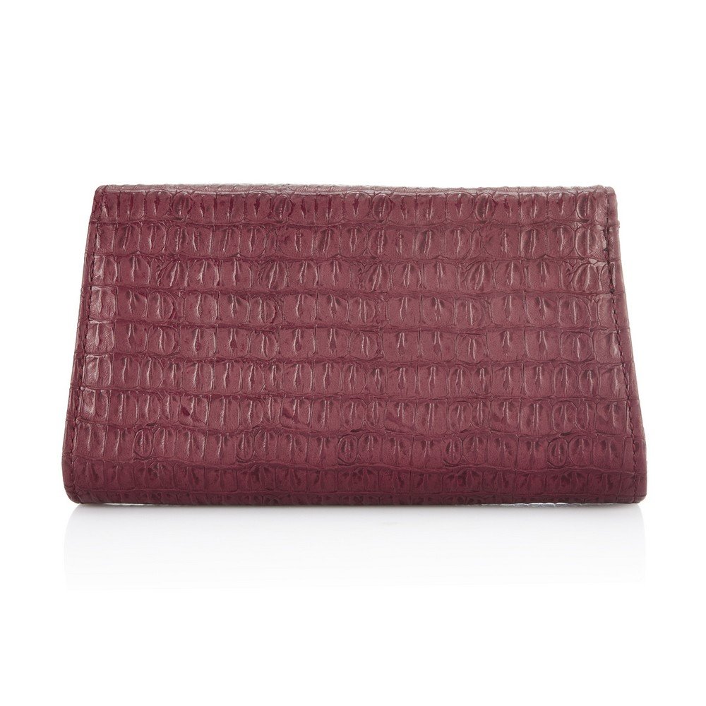 caprese women's sling bag (croc maroon)