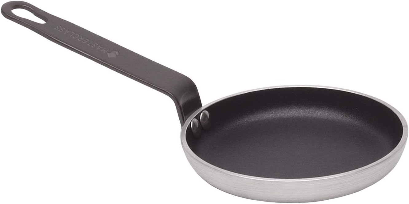 MasterClass Professional Heavy Duty Aluminium Mini Frying Pan/Blini Pan
