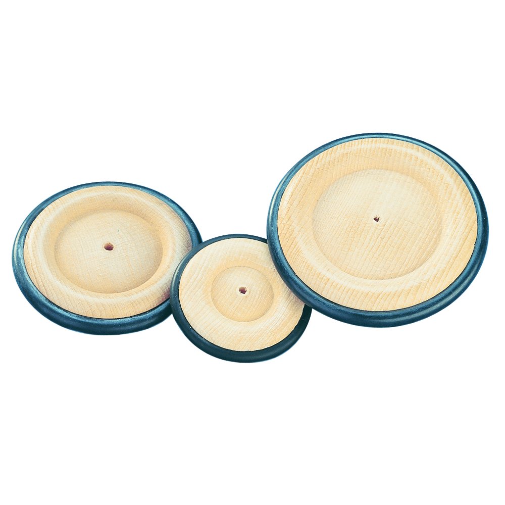 RAYHER Wooden Wheel with Rubber Edge, ø 140mm