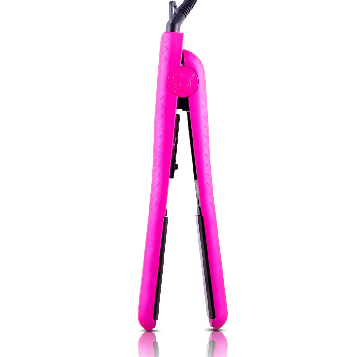 Royale Classic Flat Iron Hair Straightener, Hot Pink, Ceramic Plates, Floating Plate Design, Easy to Use 100% Ceramic Plates, Will Not Damage Hair : Beauty