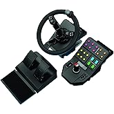 Logitech G Farm Simulator Heavy Equipment Bundle (2nd Generation), Steering Wheel Controller for Farm Simulation 2025 (and Pr