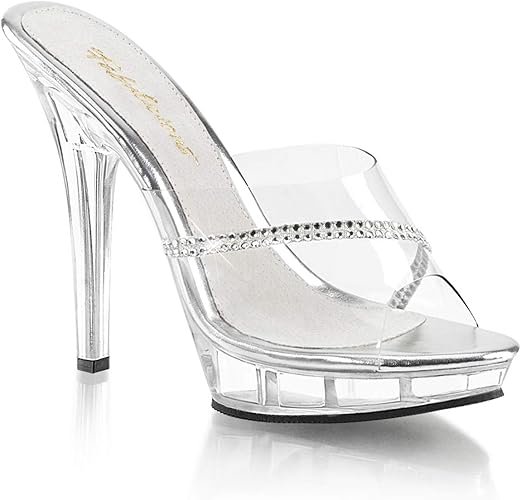 high heel platform mules