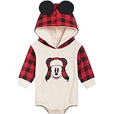 Disney Mickey Mouse Fleece Matching Family Pullover Hoodie & Bodysuit Newborn to Adult Sizes (0-3 Months - 2XL)
