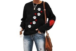 Ithalt Valentines Day Shirts Women Valentine Crewneck Sweatshirts Love Heart Sweatshirt Valentine's Long Sleeve Tops