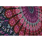 Madhu International Mandala Bohemian Tapestry Wall Hanging, Psychedelic Wall Art, Dorm Décor Beach Throw, Indian Wall Tapestries