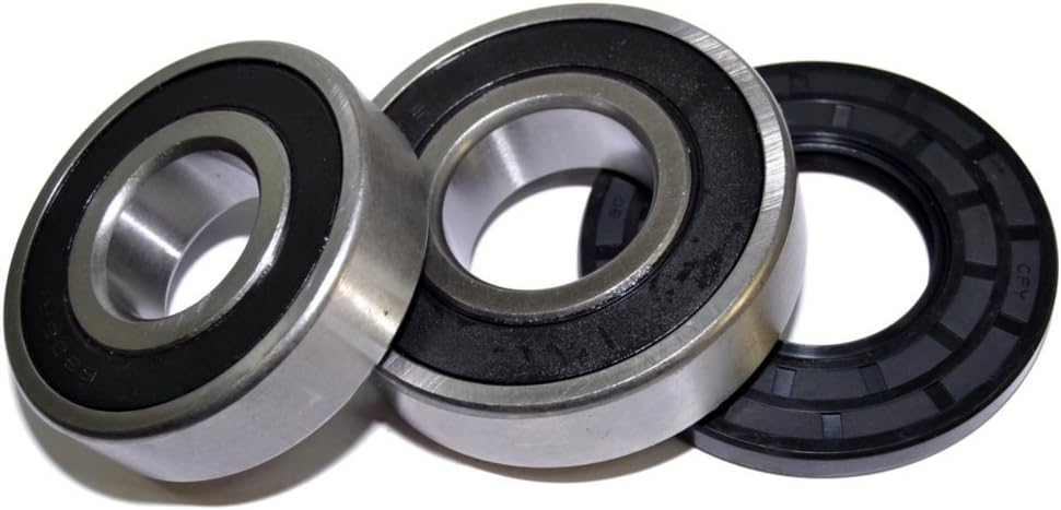 HQRP Bearing and Seal Kit for Frigidaire FWT445GES2 FWT449GFS0 FWT449GFS1 FWT449GFS2 FWT645RHS0 FWT645RHS1 Front Load Washing Machine Washer Tub + HQRP Coaster