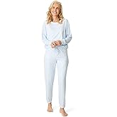 PJ Salvage womens [Amazon Exclusive] Cloud Jersey Jogger Pajama 2-piece Pj Set