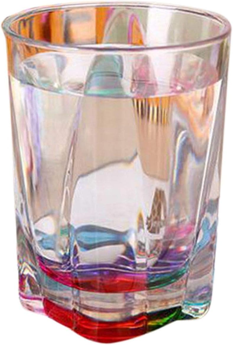 Beer glass flashing rainbow color mug 480ml volume cup creative gift kitchen bar supplies,China,Clear