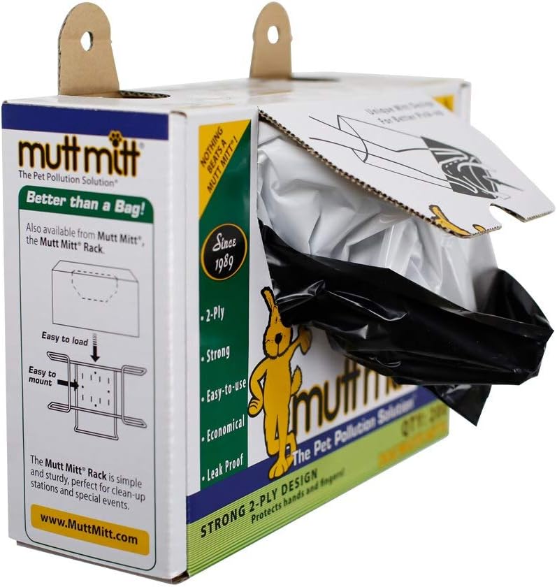 Mutt Mitt Dispense a Mitt Box- 200 Count - 2ply Bag : Pet Waste Bags : Pet Supplies