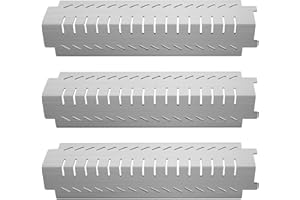 Kalomo 15" Grill Heat Plates Shield Burner Covers BBQ Gas Grill Replacement Parts for Front Avenue, Charbroil 463240904, 463261406, 463252105, Thermos 461230404, 461246804, Centro, Costco Kirkland