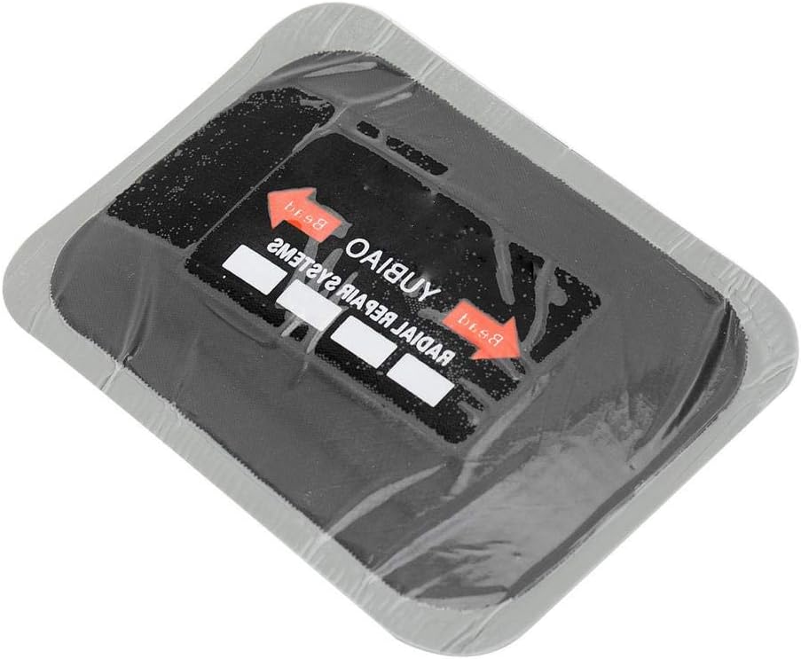 Akozon Lot de 10 rustines de réparation de pneu de voiture en caoutchouc naturel 80 x 120 mm