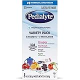 Pedialyte Electrolyte Powder, Electrolyte Drink, Variety Pack, Powder Sticks, 0.3 Oz, 8 Count