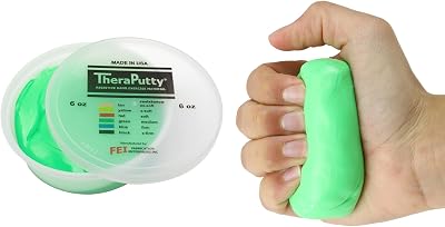 CanDo TheraPutty Antimicrobial 6 oz Green Medium Therapy Putty