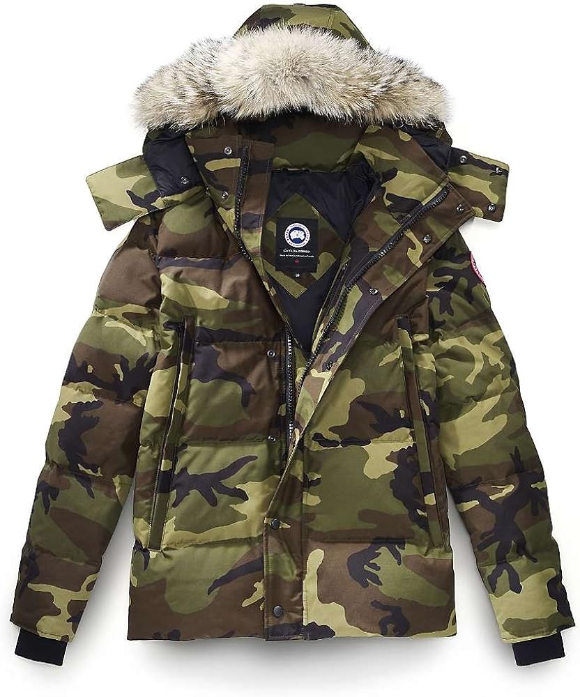 Canada Goose Men's Down Wyndham Parka L Camo Amazon.co.uk Clothing