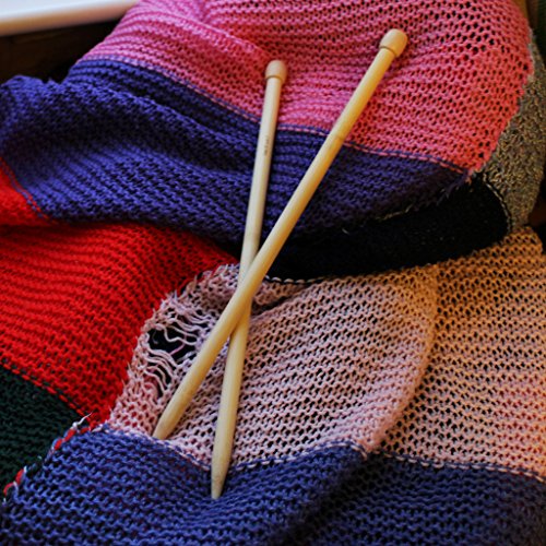 32 Piece Single Point Bamboo Knitting Needle Set by Curtzy 16 Pairs