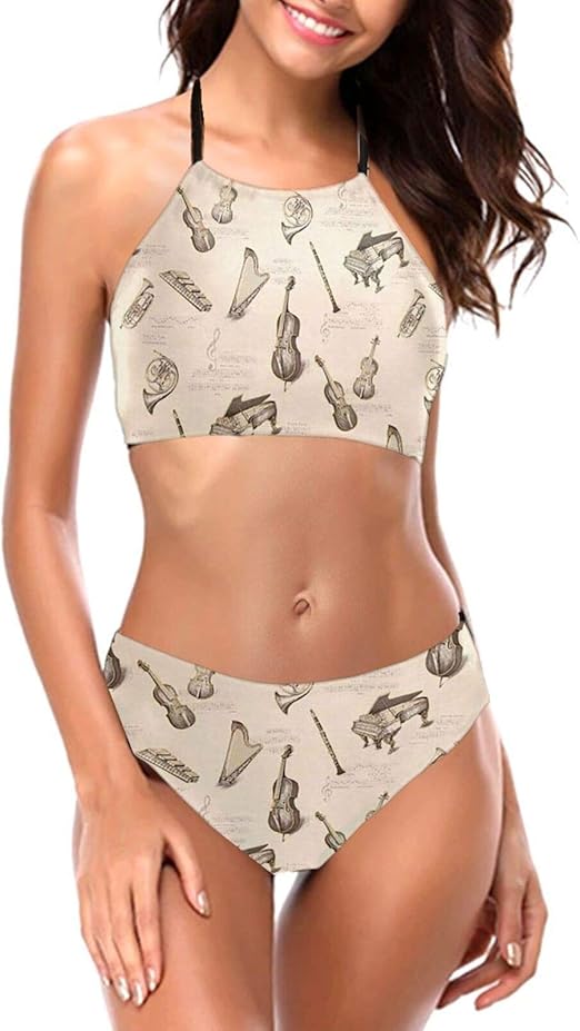 Violin Bikini da donna con reggiseno imbottito regolabile Amazon.it