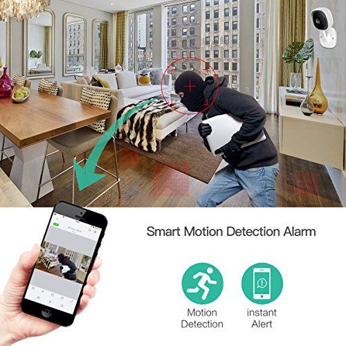 [Full HD] 1080P Wireless Security Camera,NexTrend 180 Degree Panoramic IP Camera Two-Way Audio, Motion Detection,Cloud Storage,Night Vision for Home/Office/Baby/Pet Monitor,Work on Phone,PC-4 Pack - Thumbnail 4