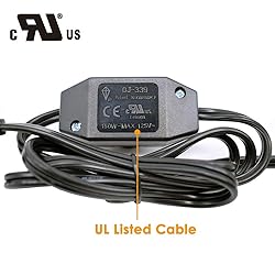 [UL Listed] PLUSPOE Rotary Dimmer Switch w/ 5.0ft