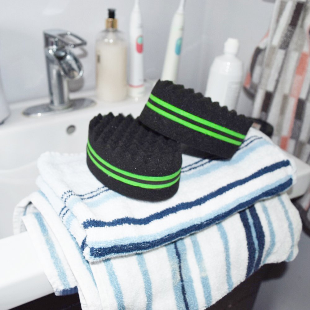 LOX Hair Twist Dread Sponge 100 Durable Foam Big Holes 2in1 Barber Hair Brush for Dreads
