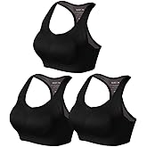 Match Racerback Sports Bras for Women – Padded Seamless Strappy Workout Tops for Yoga Gym Runing Fitness Sports Bras