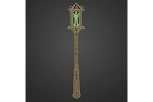 Disney Store Official Enchanted Tinker Bell Light-Up Fairy Wand - Disney Princess Toys, Scepter for Tinkerbell Costume for Girls, Magical Chimes & Lantern with Tink Figure Multicolored