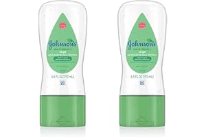 JOHNSON & JOHNSON Johnson's Baby Oil Gel Aloe & Vitamin E - 6.5 oz, Pack of 2