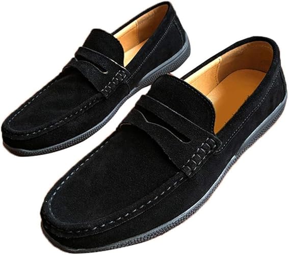 Amazon Oceanmap ドライビングシューズ メンズ ローファー スリッポン スエード モカシン コインローファー 黒 運転靴 カジュアルシューズ 防滑 軽量 大きいサイズ モカシンシューズ スニーカー メンズ 春夏秋冬 スリップオン ローカット 履きやすい Oceanmap