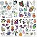 Savvi Halloween Tattoos Party Pack (3 Full-Sized Bags ~ Over 140 Temporary Tattoos, Includes Halloween Glow in The Dark Tattoos)