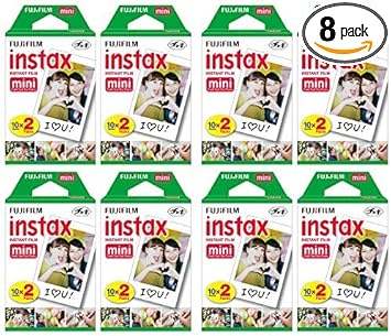 Amazon Com Fujifilm Instax Mini Instant Film 8 Twin Packs 160 Total Pictures For Instax Cameras Camera Photo