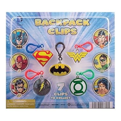 2" DC COMIC BACKPACK CLIPS Vending Toys - 250 (W/ Free Display)