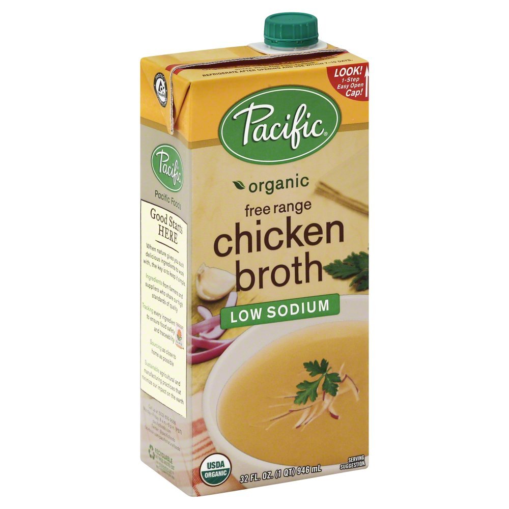 Pacific Broth, Chicken, Organic, Free Range, Low Sodium