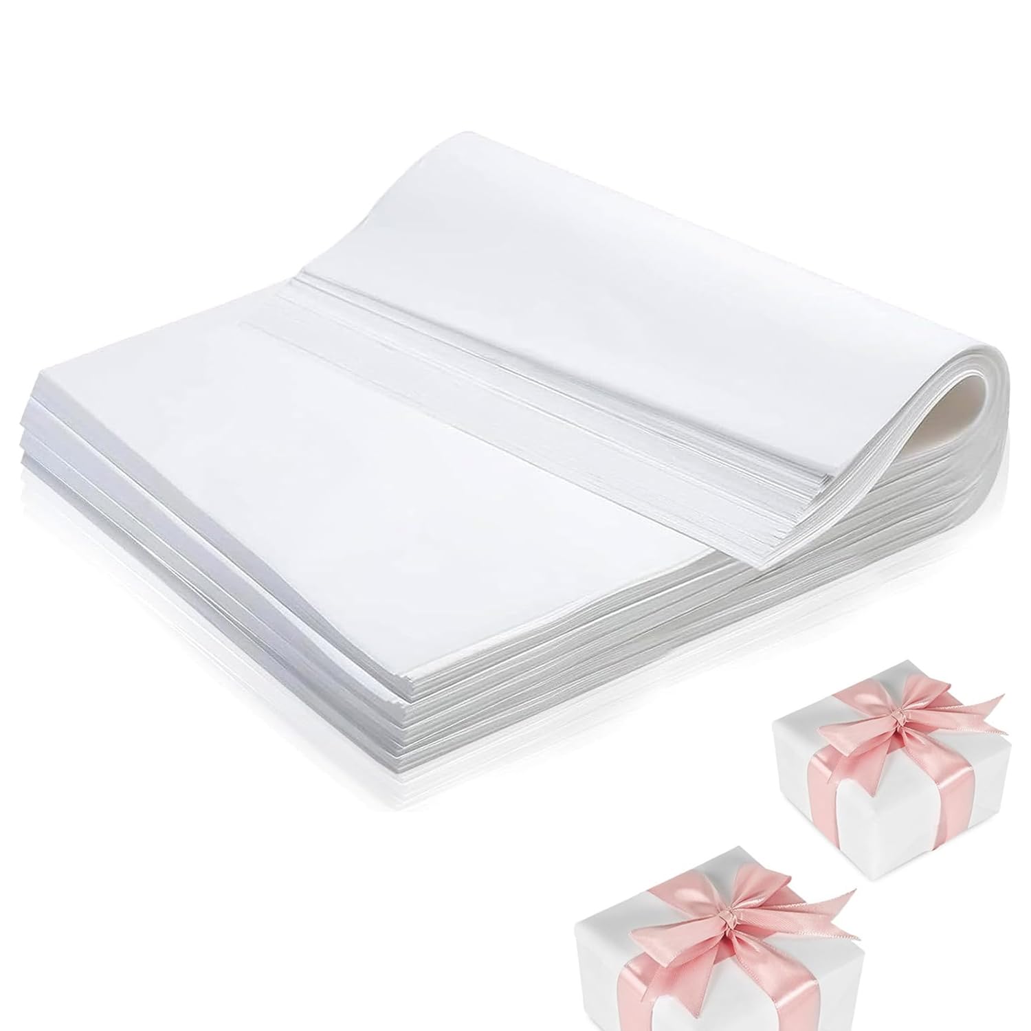 Photo 1 of 15”x 20”Kraft Paper Sheets Bulk White Paper, Large Craft Paper for Arts, Drawing, DIY Projects, White Wrapping for Gift Shipping Packaging 200 Sheets