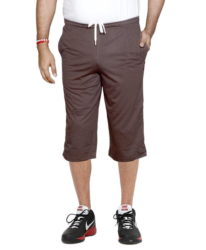 indiweaves men's regular fit nightwear/ capri