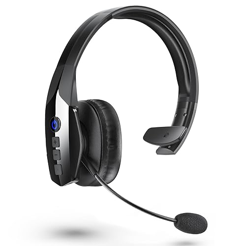 LEEMC Bluetooth Headset, Wireless Headset with Noise Canceling Mic