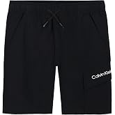 Calvin Klein Boys' Pull-on Cargo Shorts, Drawstring Closure