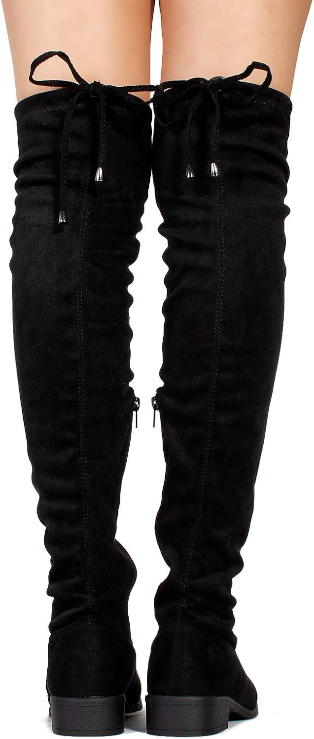  | Tokyo-25 Women's Stretchy Over The Knee Riding Boots (Medium Calf) | Over-the-Knee