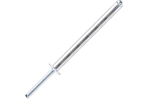 JIANDAXIN 50Pcs Extra Long Pop Rivets, Extended Length, Aluminium Dome Head Steel Shank Mandrel Long-Shaft Blind Rivets (3/16"x1-49/64")