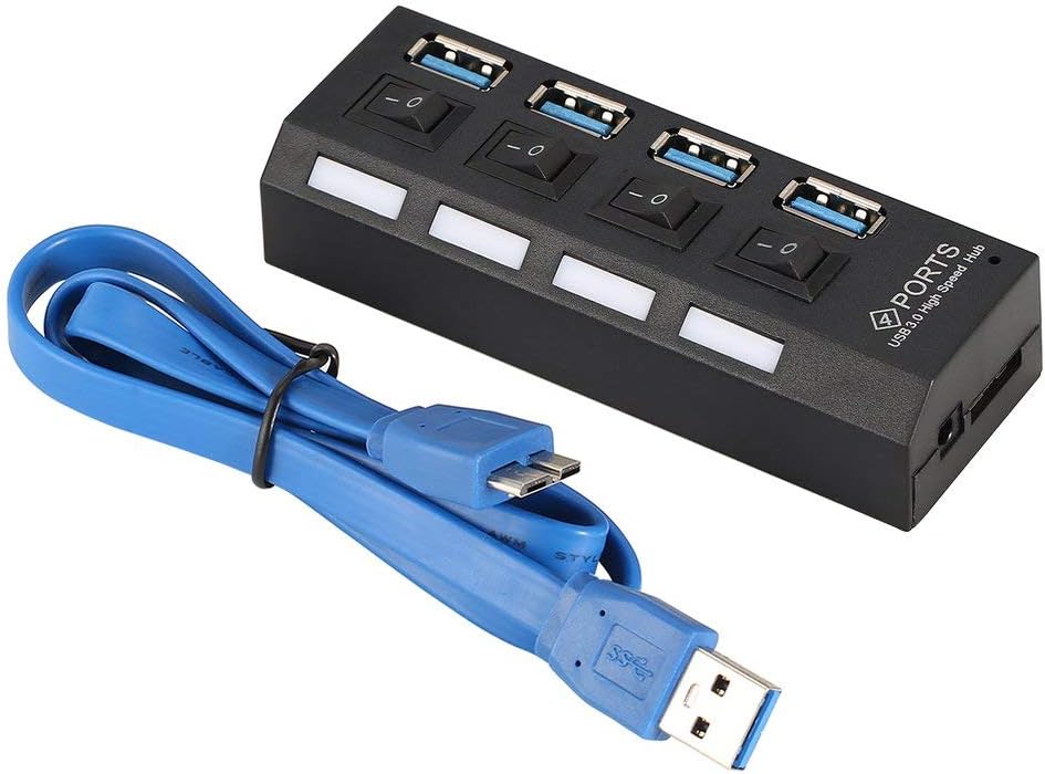 USB3.0Hub mit 4 Anschlüssen, über Amazon.de Elektronik