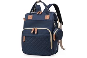 Mochila Maternidade Impermeável Grande Capacidade Bolsa Bebê Unissex com Porta Mamadeira Térmico, Conector USB, Abertura Ampla e Alças Confortáveis para Passeios ou Viagens