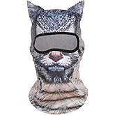 3D Cat Ski Mask Balaclava sheisty face with Ears,Suitable for Music Festivals,Gathering,Halloween or ski Outdoor Activities