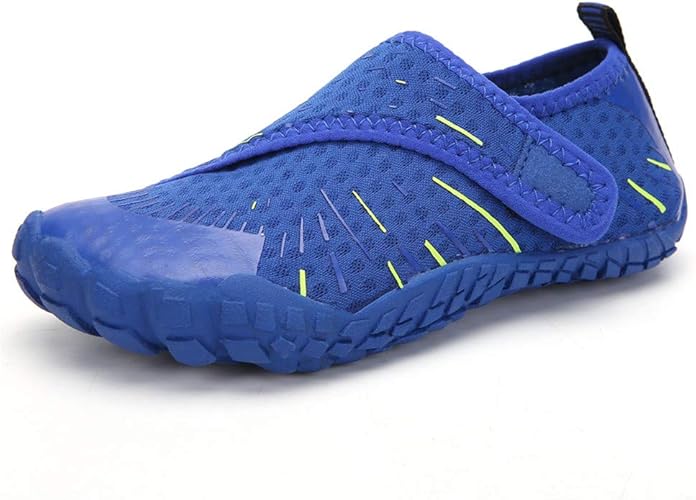 Amazon Torisha キッズ マリンシューズ 子供 ビーチサンダル シュノーケリング シューズ ボーイズ ガールズ アクア シューズ 水陸両用 フィットネス シューズ アウトドア 男の子 女の子 ウォーターシューズ リーフツアラー マリンシューズ 22 5cm ブルー ビーチ