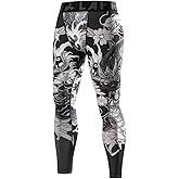 LAFROI Men's Quick Dry Cool Compression Fit Tights Leggings Waistband-YSK08