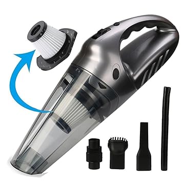 Rechargeable Hand Vacuum Handheld Vacuum Dust Buster Cordless Pet Hair Vacuum Cleaner Wirelessquick Charge Techled Light For Home And Car