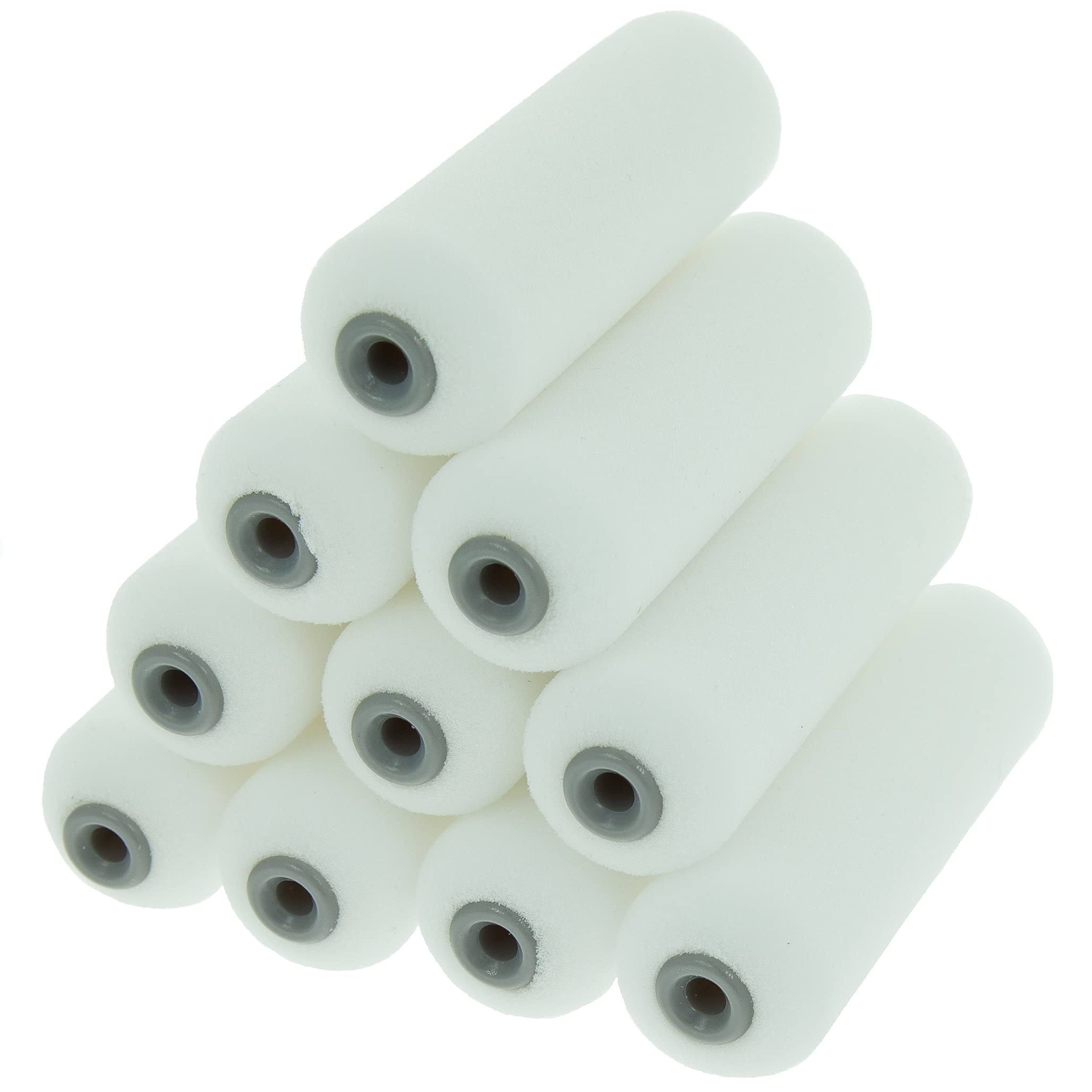 Coral 41510 Foam Coater Paint Mini Roller Cover with a High Density Foam Sleeve Material 4 inch 10 Piece Pack Set