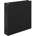 Carstens 2-Inch Heavy Duty 3-Ring Binder - Side Opening, Black, Durable Plastic, Precision No-Gap Rings, Waterproof Covers, No Pockets, Holds 300 Letter-Sized Sheets, BPA-Free, Made in USA (5829-3R)