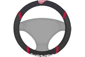 Fanmats 14792 NHL Detroit Red Wings Polyester Steering Wheel Cover 15"x15"