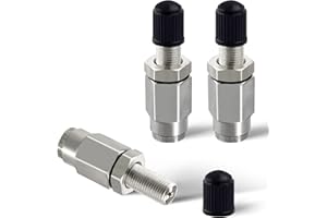 ZYINING 3PCS Air Inflation Schrader Valve Air Spring Bag Parts Push to Connect for 1/4" OD Air Line Tubing for Truck Suspensi