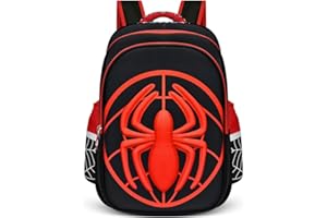 Fanquexy Kids School Backpack,16.5" Super Hero Cartoon Schoolbag Lightweight Waterproof Book Bag for Kids Boys Large Capacity Back to School Children Supplies Birthday,Halloween,Christmas Gifts