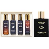 BellaVita Luxury CEO Man &amp; Mens Gift Set Perfume Cologne for Men Combo| Long-Lasting Men's Cologne with Lemon, Lavender, Tonka &amp; Agarwood Perfume for Men
